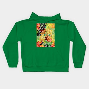 Colorful stained glass Kids Hoodie